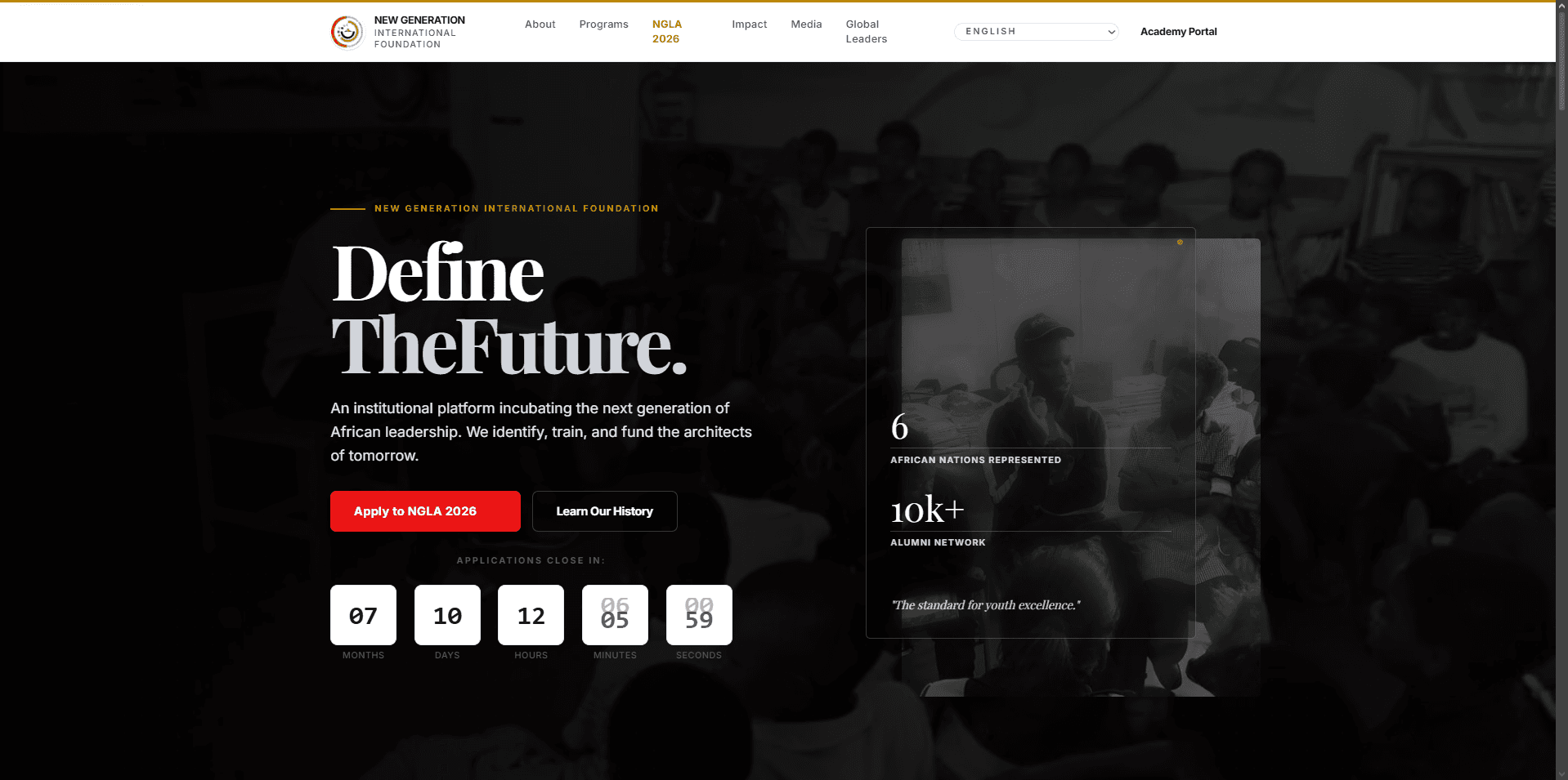 Screenshot of NGI Foundation Platform
